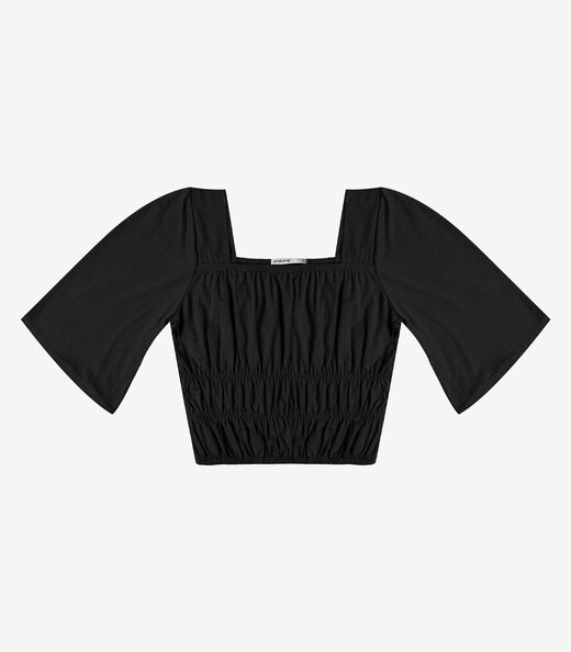 Image_Blusa Cropped Feminina com Manga Ampla Endless Preto