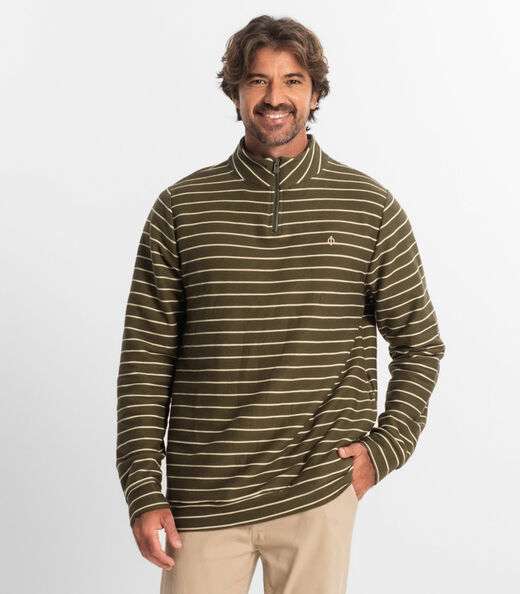 Image_Blusão Masculino Moletinho Listrado Diametro Verde