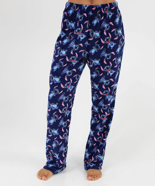 Pijama Feminino Estampa Stitch e Angel Azul