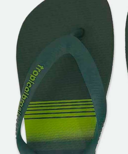 Chinelo Masculino Estampa Listras Tropical Brasil