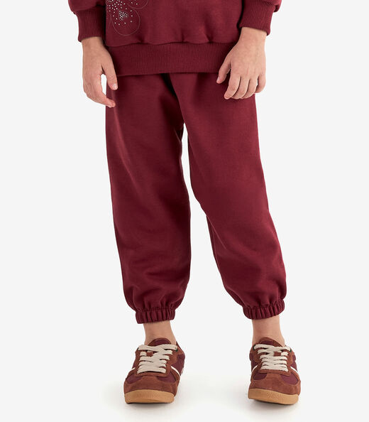 Conjunto Blusão com Calça Moletom Rovi Kids Vermelho