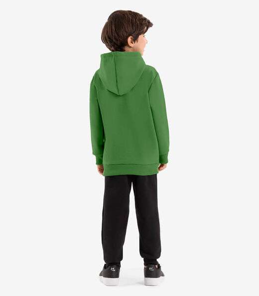 Conjunto Blusão Com Capuz E Calça Rovi Kids Verde