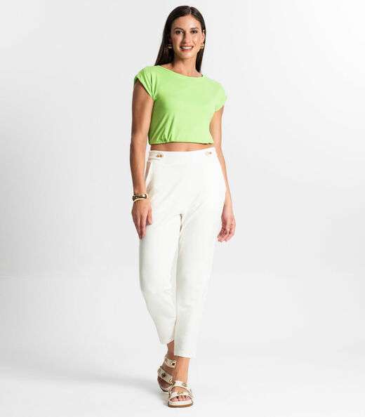 Blusa Feminina Manga Curta Rovitex Verde