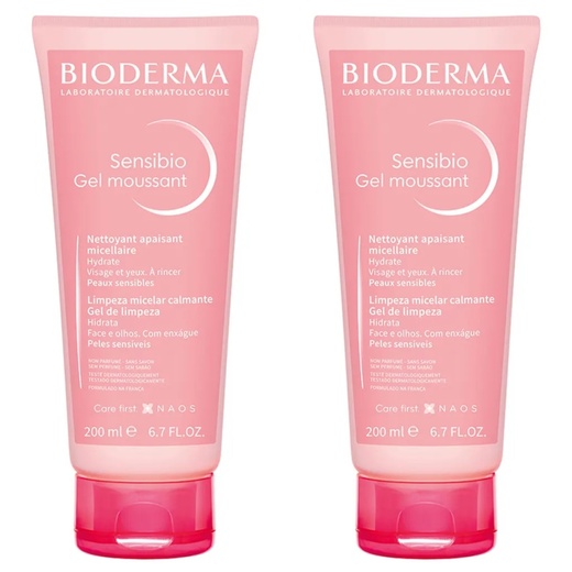 Image_Kit com 2 Unidades de Gel de Limpeza Bioderma Sensibio Gel Moussant Facial 200ml