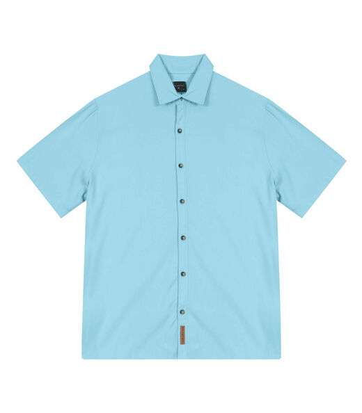 Camisa Masculina Em Viscose Dobby Diametro Azul
