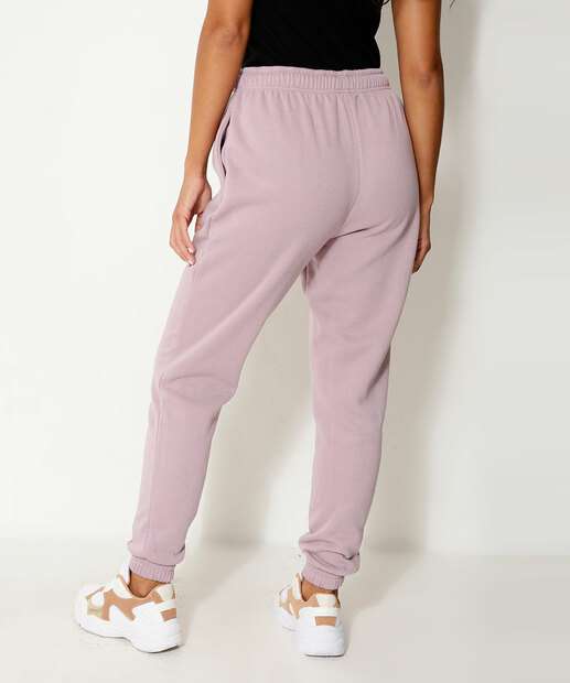 Calça Jogger Moletom Feminina Amarração Marisa