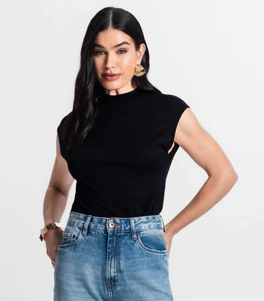 Image_Regata Feminina Visco Tricô Select Preto