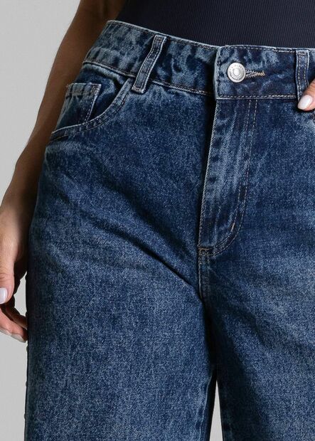 Calça Jeans Sawary Wide Leg Petit - 282398