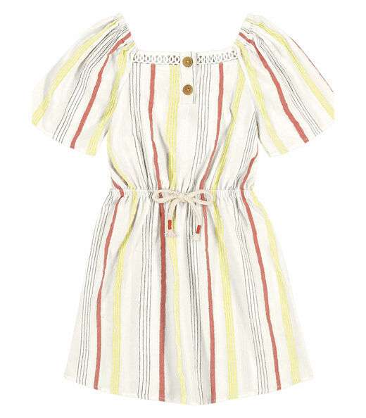 Vestido Infantil Listrado Trick Nick Verde