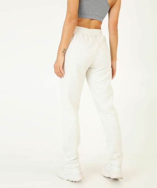 Calça Feminina Fitness Moletom Flanelado Jogger Marisa