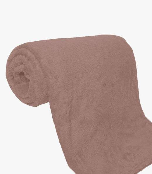 Manta De Microfibra Lisa Solteiro Rovitex Home Rosa