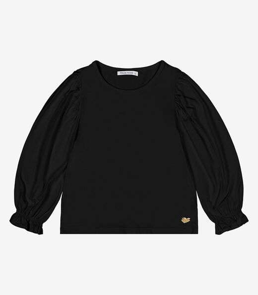Image_Blusa Infantil Manga Longa Trick Nick Preto
