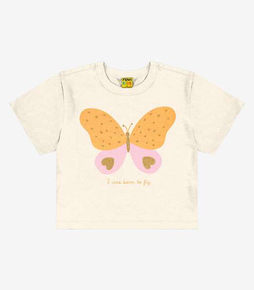 Blusa Feminina Infantil Rovi Kids Bege