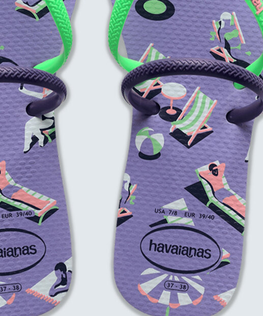 Chinelo Havaianas Feminino Flat Duo Vibes