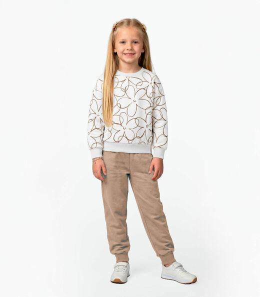Image_Conjunto Blusão Com Calça Menina Rovi Kids Bege