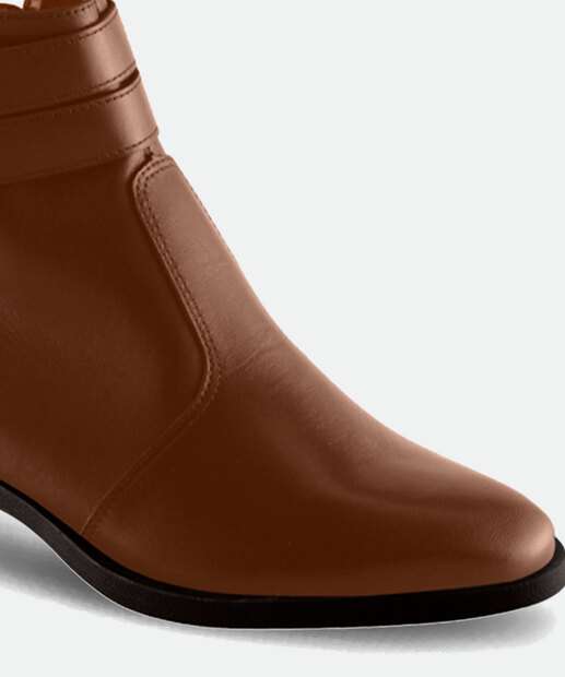 Bota Feminina Cano Curto Salto Grosso Via Uno