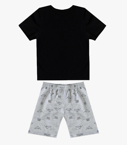 Conjunto Infantil Camiseta e Bermuda Select Cinza