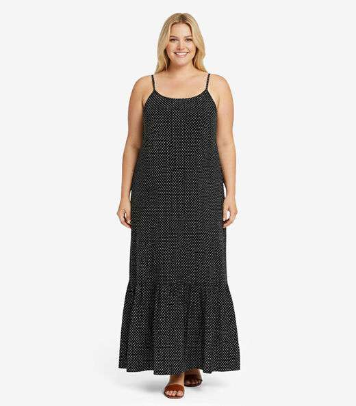 Image_Vestido Longo Feminino Estampado Select Preto