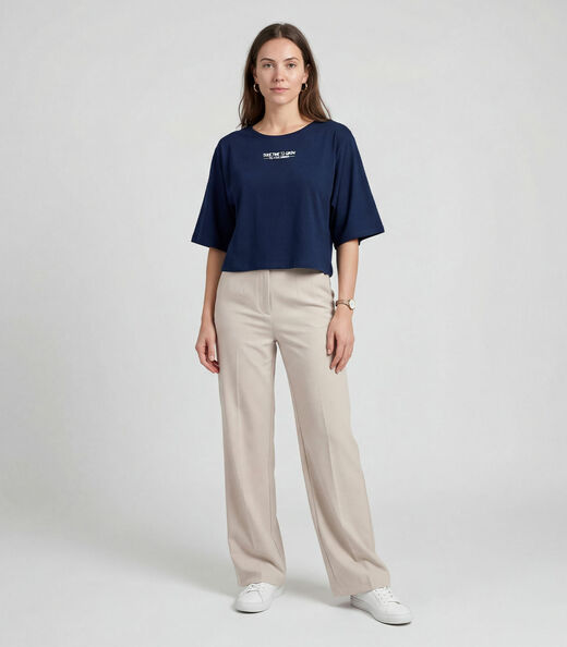 Image_Blusa Feminina Em Viscotorcion Infinita Cor Azul