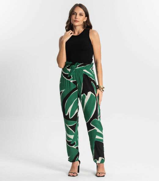 Image_Calça Feminina Estampada Endless Preto