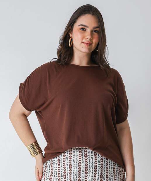 Image_Blusa Plus Size Feminina Canelada Marisa Marrom