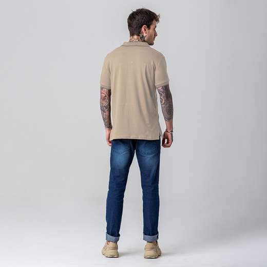 Camisa Polo Básica Masculina Rock e Soda