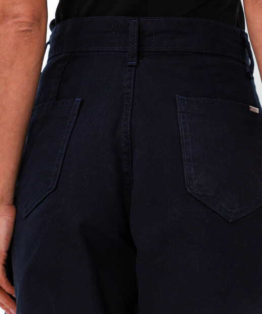 Bermuda Jorts Feminina Sarja Bolsos Zune Jeans Azul