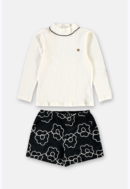 Conjunto Short Blusa M. Longa Up Baby