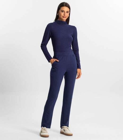Image_Calça Feminina Em Molecotton Rovitex Azul