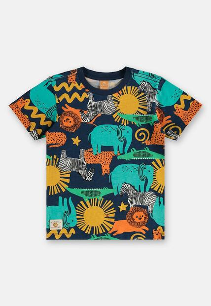 Camiseta Safári Infantil em Algodão Up Baby