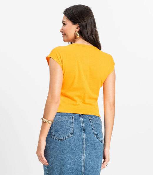 Blusa Feminina Infinita Cor Laranja