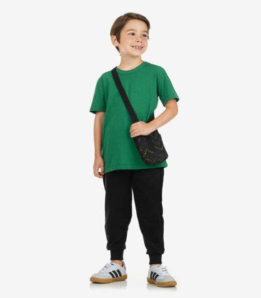 Calça Básica Unissex Infantil Rovi Kids Preto