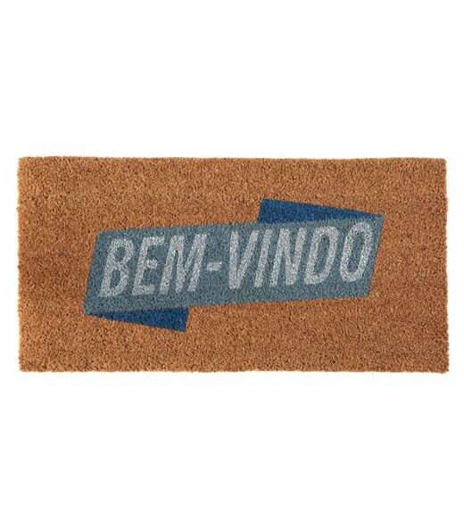 Capacho Fibra De Coco 33 x 60 cm Corttex Marrom