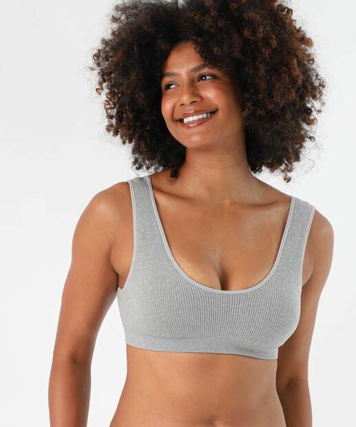 Sutiã Top Sem Bojo Textura Sem Costura Marisa