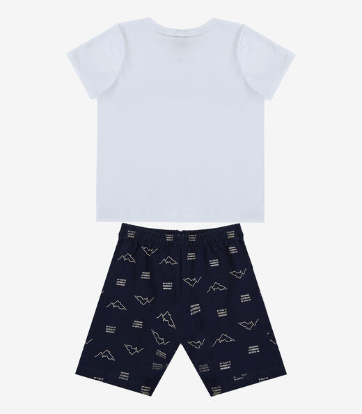 Conjunto Infantil Camiseta e Bermuda Select Azul