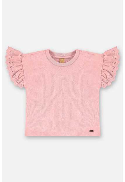 Blusa Infantil em Algodão com Babados Up Baby