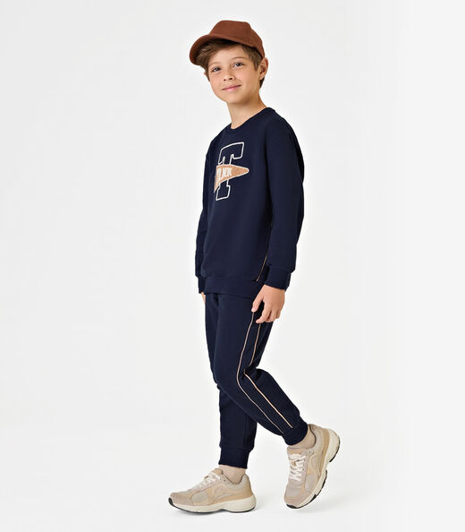 Conjunto Blusão com Calça Masculino Trick Nick Azul