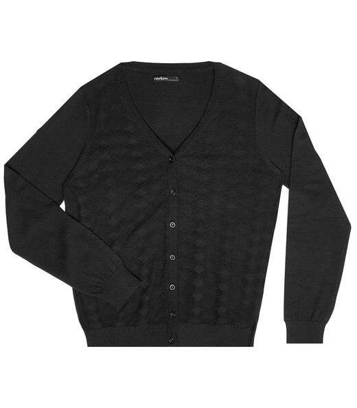 Cardigan Feminino De Tricot Rovitex Preto