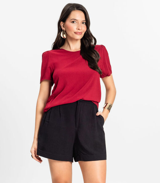 Image_Blusa Feminina Em Viscose Infinita Cor Vermelho