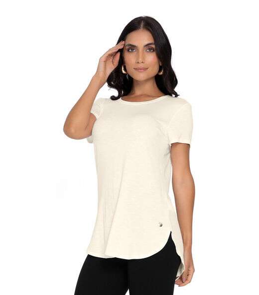 Blusa Feminina Andorra Flamê Básica Rovitex Bege