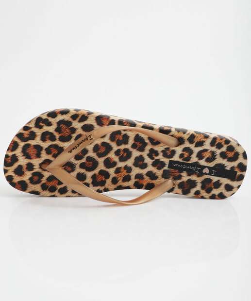 Chinelo Feminino Ipanema Trendy Print Marrom