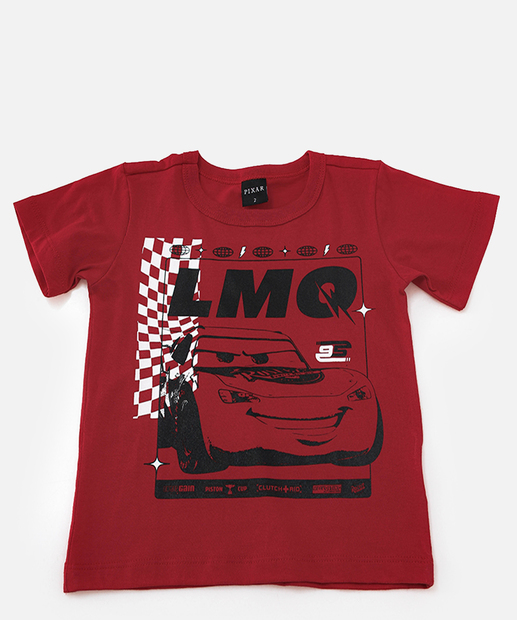 Image_Camiseta Infantil Carros Disney Tam 1 a 3 Vermelho