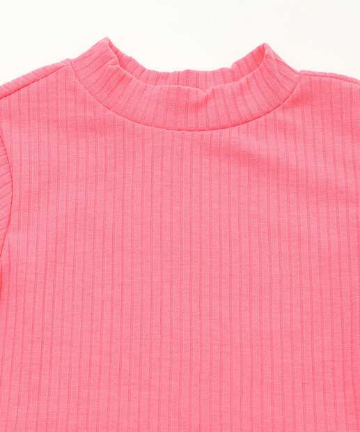  Blusa Infantil Manga Longa Canelado Marisa Tam 1 a 3