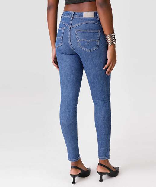 Calça Jeans Skinny Feminina Brilho Biotipo