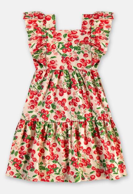 Vestido Midi em Cotton Infantil Up Baby