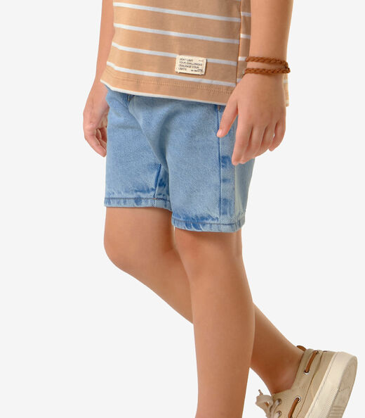 Conjunto Camiseta Com Bermuda Trick Nick Marrom