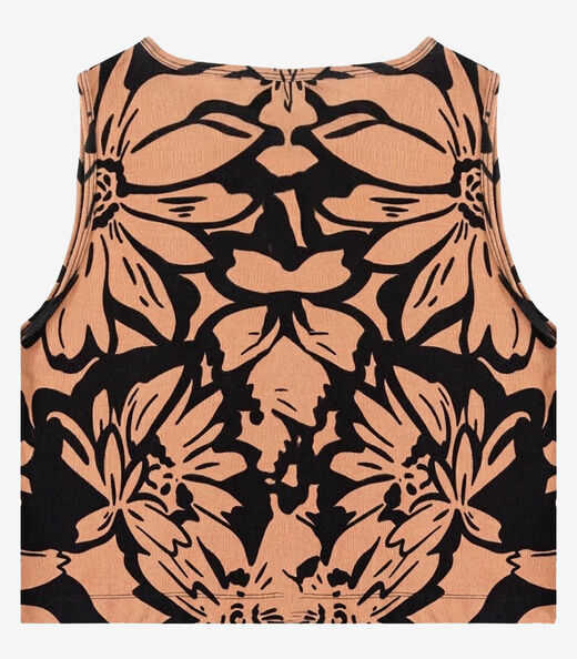 Regata Feminina Estampada Infinita Cor Marrom