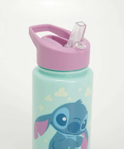 Garrafa Squeeze Infantil Estampa Stitch Disney 350ml