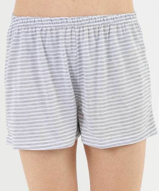 Pijama Feminino Estampa Pandas Marisa Cinza