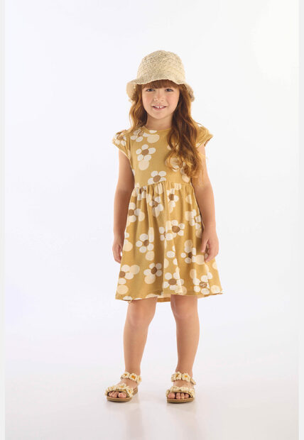 Image_Vestido Manga Curta Infantil Cotton Up Baby